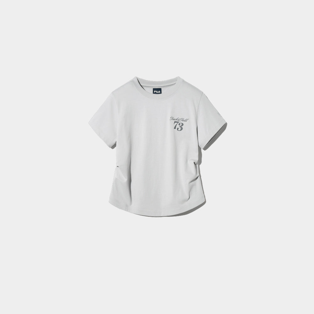 ■FILA■ Shirring Crop Short Sleeve T-shirtFS2RSH2157FDNA 11 FILA SHIRRING CROP SHORT SLEEVE TEE – FILA Malaysia