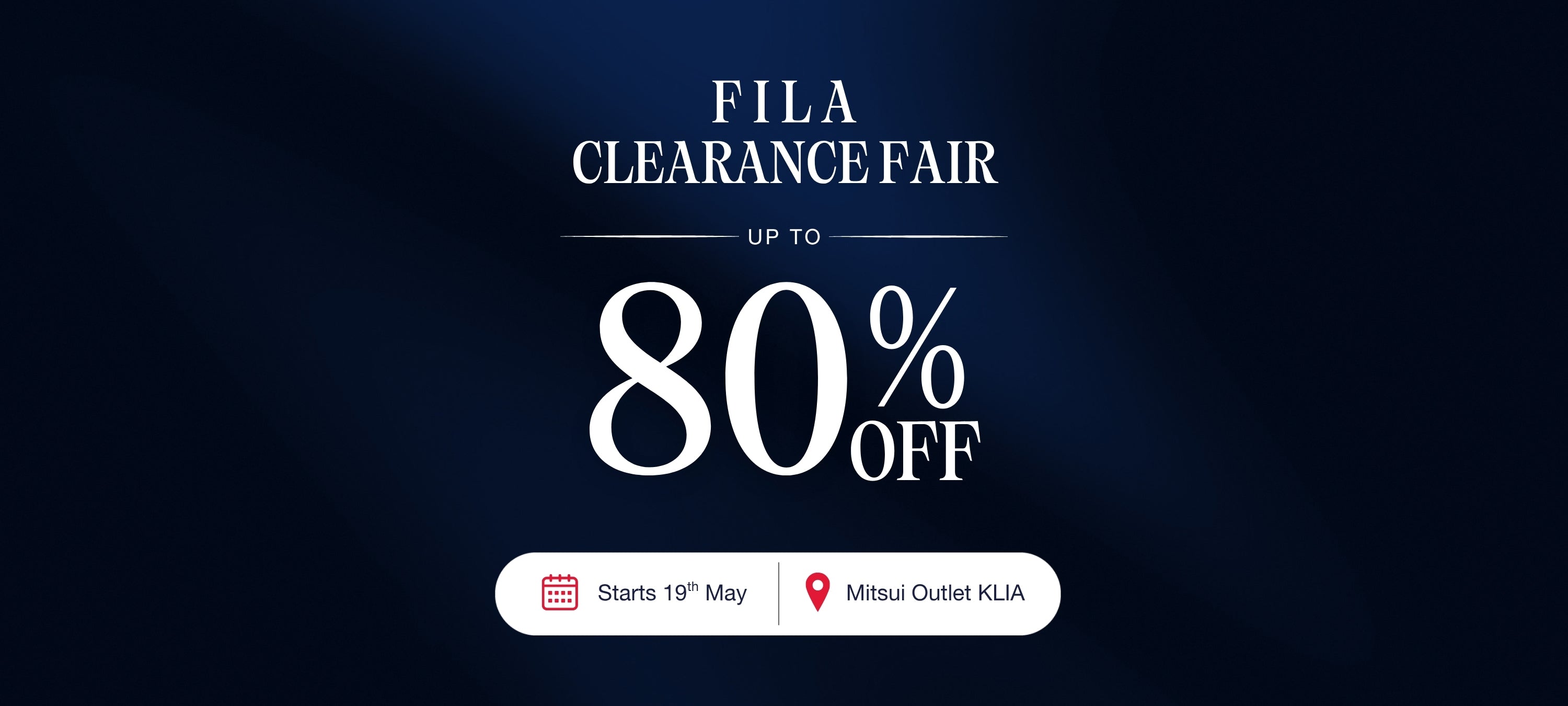 FILA Clearance Fair — Up To 80% OFF