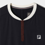 FILA TENNIS POLY-SPANDEX HENLEY HALF ZIP