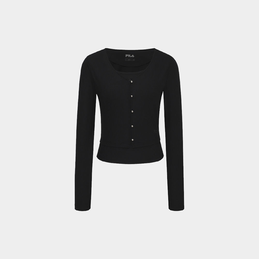FILA Ribbed Cover-Up Cardigan