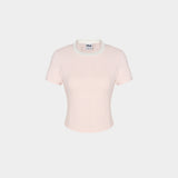 FILA Ribbed Built-In Bra Short Sleeve