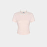 FILA Ribbed Built-In Bra Short Sleeve