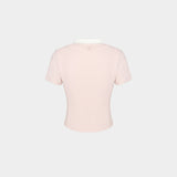FILA Ribbed Built-In Bra Short Sleeve