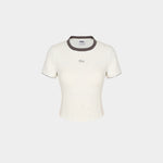 FILA Ribbed Built-In Bra Short Sleeve