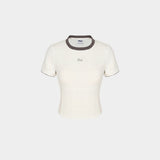 FILA Ribbed Built-In Bra Short Sleeve