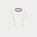 FILA Ribbed Built-In Bra Short Sleeve