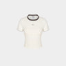 FILA Ribbed Built-In Bra Short Sleeve