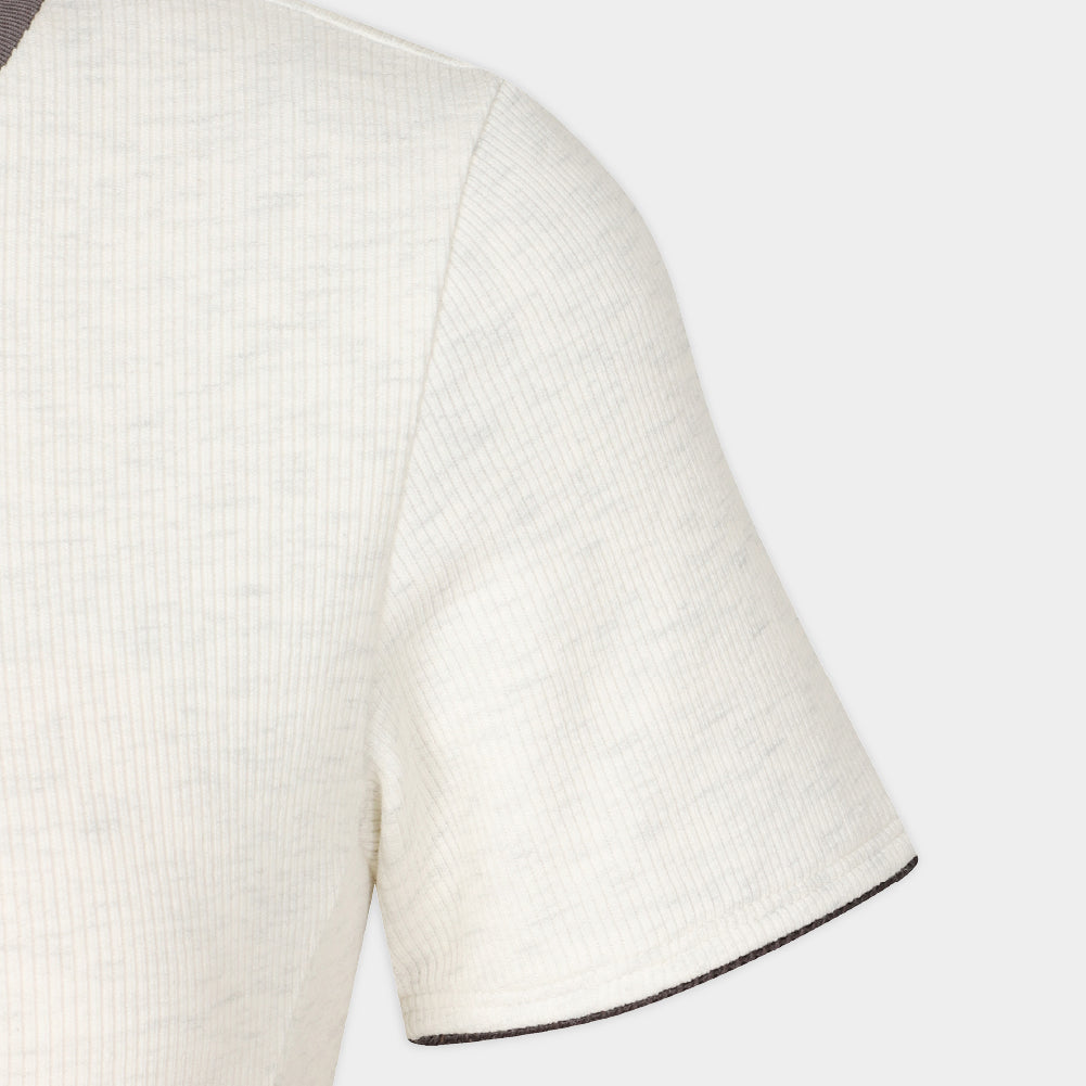 FILA Ribbed Built-In Bra Short Sleeve