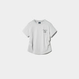 FILA SHIRRING CROP SHORT SLEEVE TEE